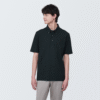 M's Cool Touch Pique Button Down S/slv Polo Shirt
