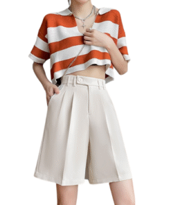 High quality ruby ​​wide leg women's shorts, super cute shape Q707