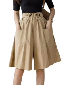 Beautiful women's cropped pants, wide leg women's pants