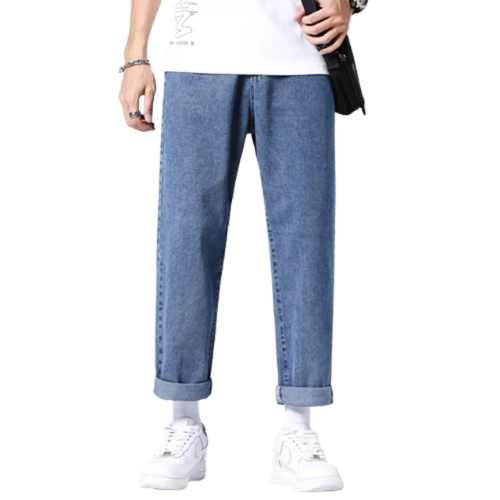 XMALAB Men's Straight-leg Wide-leg Jeans