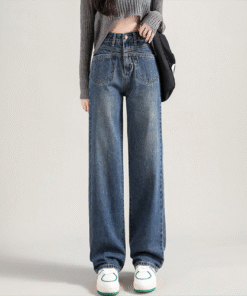 Beautiful Korean Wide Leg Jeans For Men And Women