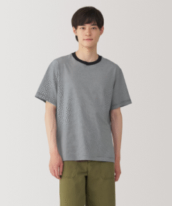 Men's Jersey Striped Crew Neck S/slv T-shirt